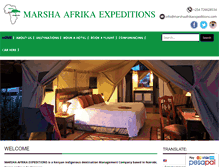 Tablet Screenshot of marshaafrikaexpeditions.com